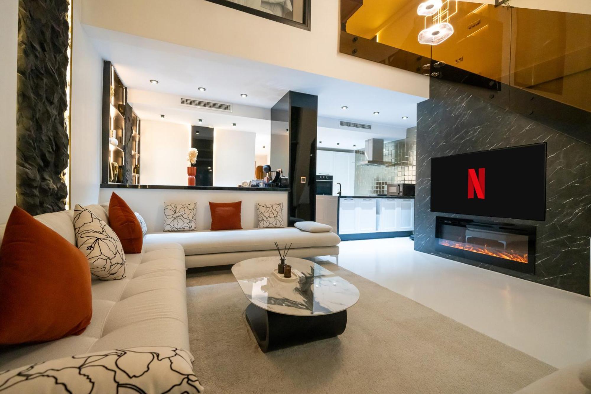 Ecrin Secret, Duplex Prestige, Proche Corniche & Medina, Piscine, Parking, Wifi, Iptv, Ac Apartment Tanger Ngoại thất bức ảnh